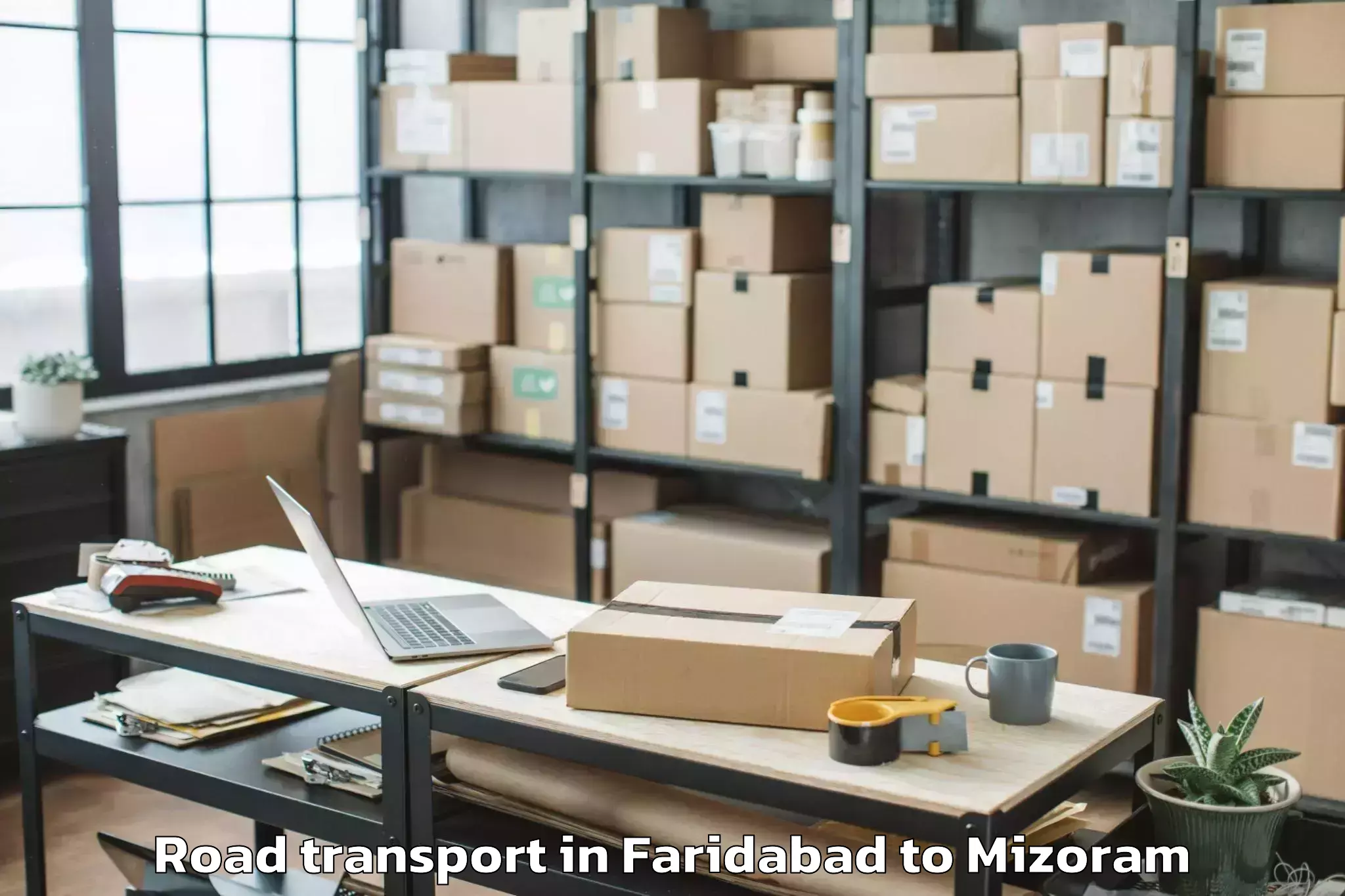 Faridabad to Sairang Road Transport Booking